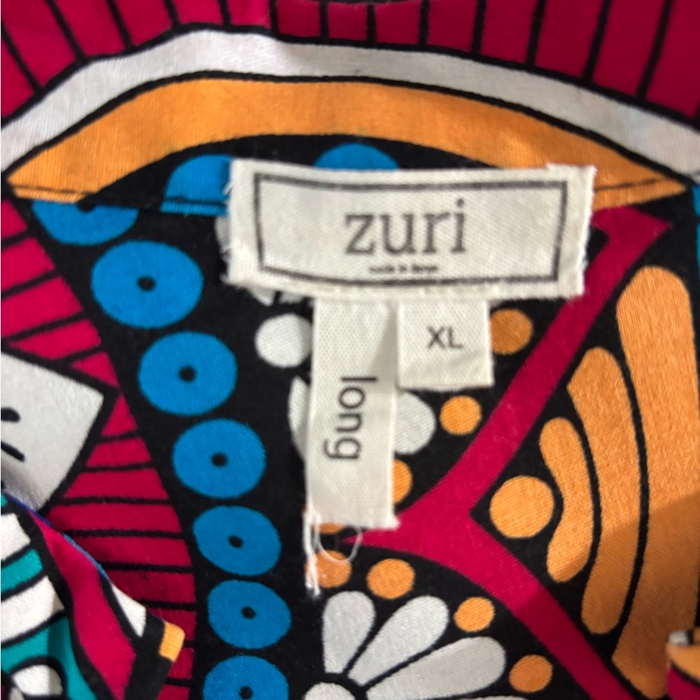 Zuri Colorful Patterned Dress XL long